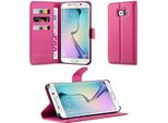 Cadorabo Custodia Per Samsung Galaxy S6 Edge Custodia Protettiva In Rosa Custodia Per Cellulare Cover Chiusura Magnetica
