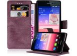 Cadorabo Custodia Per Huawei Ascend P7 Custodia In Rosso Custodia Protettiva Custodia Per Telefono Cellulare Custodia Cover