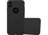 Custodia Cadorabo Per Apple Iphone X / Xs Custodia Protettiva In Nero Custodia Del Telefono Cellulare Tpu Custodia In Silicone Copertura