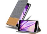 Cadorabo Custodia Per Huawei Nova Custodia Protettiva In Grigio Custodia Per Cellulare Custodia A Libro Cover