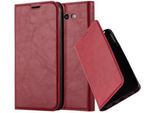Cadorabo Custodia Per Samsung Galaxy J7 2017 Versione Usa Custodia Protettiva In Rosso Custodia Per Cellulare Cover Chiusura Magnetica