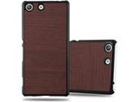 Cadorabo Cover Per Sony Xperia M5 Cover Protettiva In Marrone Custodia Rigida Look Legno Telefono Cellulare