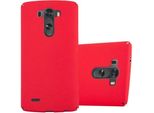 Cadorabo Custodia Protettiva Per Lg G3 In Rosso Custodia Rigida Per Telefono Cellulare Cover