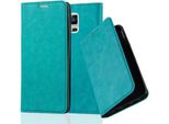 Cadorabo Custodia Per Samsung Galaxy Note 4 Custodia Protettiva In Turchese Custodia Per Cellulare Cover Chiusura Magnetica