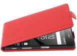 Cadorabo Custodia Protettiva Per Sony Xperia Z5 Premium Custodia In Rosso Flip Case Custodia Per Cellulare Cover In Similcuoio