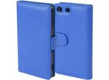 Cadorabo Custodia Per Sony Xperia M5 In Blu Cover Posteriore Telefono Cellulare Protettivo Copertura Libro Custodia Libretto Slot Per Schede