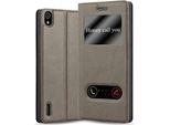 Cadorabo Custodia Protettiva Per Huawei Ascend P7 Cover In Marrone Custodia Del Telefono Cellulare Custodia A Libro Custodia Cover