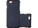 Custodia Cadorabo Per Apple Iphone 7 / 7S / 8 / Se 2020 Copertura Protettiva In Blu Custodia Rigida In Legno Look Custodia Del Telefono Cellulare