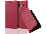 Cadorabo Custodia Per Samsung Galaxy J3 2016 Custodia Protettiva In Rosso Custodia Per Cellulare Cover Chiusura Magnetica