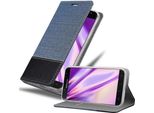 Cadorabo Custodia Per Samsung Galaxy J7 2017 Custodia Protettiva In Blu Custodia Per Telefono Cellulare Custodia A Libro Cover