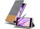 Cadorabo Custodia Per Nokia Lumia 830 Custodia Protettiva In Grigio Custodia Per Cellulare Custodia A Libro Cover