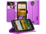 Cadorabo Custodia Per Htc One X / X+ Custodia Protettiva In Viola Custodia Per Cellulare Custodia Cover Chiusura Magnetica