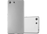 Cadorabo Copertura Protettiva Per Sony Xperia M5 In Argento Custodia Del Telefono Cellulare Custodia In Silicone Tpu Custodia Cover