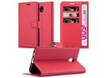 Cadorabo Custodia Per Samsung Galaxy J7 2017 Custodia Protettiva In Rosso Custodia Per Cellulare Cover Chiusura Magnetica