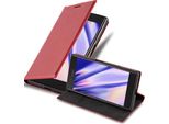 Cadorabo Custodia Per Sony Xperia Xz / Xzs Cover Protettiva In Rosso Custodia Per Cellulare Cover Chiusura Magnetica