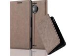 Cadorabo Cover Per Nokia Lumia 950 Xl Cover Protettiva In Marrone Custodia Per Cellulare Cover Chiusura Magnetica