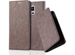 Cadorabo Custodia Per Samsung Galaxy Note 4 Custodia Protettiva In Marrone Custodia Per Cellulare Cover Chiusura Magnetica
