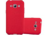 Cadorabo Custodia Protettiva Per Samsung Galaxy J1 2015 Custodia In Rosso Custodia Rigida Per Telefono Cellulare Cover