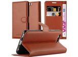 Cadorabo Custodia Per Huawei P10 Custodia Protettiva In Marrone Custodia Per Cellulare Cover Chiusura Magnetica