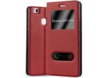Cadorabo Custodia Protettiva Per Huawei P9 Lite 2016 / G9 Lite Cover In Rosso Custodia Del Telefono Cellulare Custodia A Libro Custodia Cover