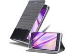 Cadorabo Custodia Per Samsung Galaxy Note Edge Custodia Protettiva In Grigio Custodia Per Telefono Cellulare Custodia A Libro Cover