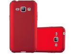 Cadorabo Cover Per Samsung Galaxy J1 2015 Cover Protettiva In Rosso Custodia Rigida Cover Per Telefono Cellulare