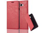 Cadorabo Custodia Per Samsung Galaxy A7 2016 Custodia Protettiva In Rosso Custodia Per Cellulare Cover Chiusura Magnetica