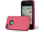 Cadorabo Custodia Protettiva Per Apple Iphone 4 / 4S Custodia In Rosso Telefono Cellulare Tpu Silicone Custodia Cover Case