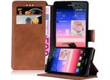 Cadorabo Custodia Per Huawei Ascend P7 Custodia In Marrone Custodia Protettiva Custodia Per Telefono Cellulare Custodia Cover