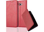 Cadorabo Custodia Per Samsung Galaxy A8 2016 Custodia Protettiva In Rosso Custodia Per Cellulare Cover Chiusura Magnetica
