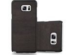 Cadorabo Cover Per Samsung Galaxy Note 5 Cover Protettiva In Nero Custodia Rigida Look Legno Cellulare Cover