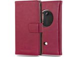 Cadorabo Cover Per Nokia Lumia 1020 Cover Protettiva In Rosso Cover Per Cellulare Custodia Libro Custodia