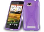 Cadorabo Custodia Per Telefono Cellulare Per Htc One Su In Viola Copertura Tpu Silicone Back Cover Case