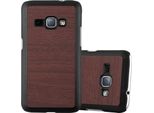 Cadorabo Cover Per Samsung Galaxy J1 2016 Cover Protettiva In Marrone Custodia Rigida Look Legno Cover Per Cellulare