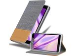 Cadorabo Cover Per Nokia Lumia 950 Xl Cover Protettiva In Grigio Custodia Per Cellulare Custodia A Libro Cover