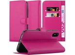 Cadorabo Custodia Per Apple Iphone X / Xs Custodia Protettiva In Rosa Custodia Per Cellulare Cover Chiusura Magnetica