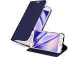 Cadorabo Custodia Per Cellulare Per Samsung Galaxy S6 Edge Custodia Protettiva In Blu Cover Etui Book Case Booklet