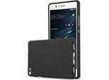 Cadorabo Copertura Protettiva Per Huawei P8 Caso In Nero Custodia Del Telefono Cellulare Tpu Etui Cover Case