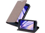 Cadorabo Cover Per Htc Desire 626G Cover Protettiva In Marrone Custodia Per Cellulare Cover Chiusura Magnetica