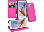 Cadorabo Custodia Per Samsung Galaxy S6 Custodia Protettiva In Rosa Custodia Per Cellulare Cover Chiusura Magnetica