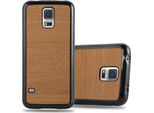 Cadorabo Custodia Del Telefono Cellulare Per Samsung Galaxy S5 / S5 Neo In Marrone Custodia Protettiva Custodia Cover Tpu Silicone