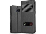 Cadorabo Custodia Protettiva Per Samsung Galaxy S7 Edge Cover In Nero Custodia Del Telefono Cellulare Custodia A Libro Cover Case