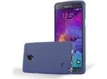 Cadorabo Custodia Protettiva Per Samsung Galaxy Note 4 Custodia In Blu Telefono Cellulare Tpu Etui Cover Case
