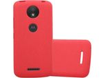Cadorabo Custodia Protettiva Per Motorola Moto C Plus Custodia In Rosso Per Telefono Cellulare Tpu Etui Cover Case