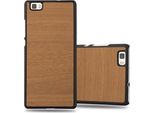 Cadorabo Cover Per Huawei P8 Lite 2015 Cover Protettiva In Marrone Custodia Rigida In Legno Look Custodia Del Telefono Cellulare