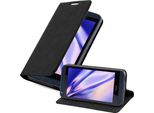Cadorabo Cover Per Htc Desire 626G Cover Protettiva In Nero Custodia Per Cellulare Cover Chiusura Magnetica