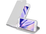 Cadorabo Custodia Per Cellulare Per Samsung Galaxy S5 Mini / S5 Mini Duos Custodia Protettiva In Argento Cover Etui Book Case Booklet
