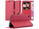 Cadorabo Custodia Per Asus Zenfone Live / 3 Go Custodia Protettiva In Rosso Custodia Per Cellulare Cover Chiusura Magnetica