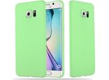 Custodia Cadorabo Per Samsung Galaxy S6 Edge Custodia Protettiva In Verde Custodia Per Cellulare Custodia In Silicone Tpu Cover