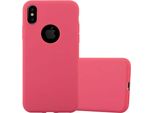 Custodia Cadorabo Per Apple Iphone Xs Max Custodia Protettiva In Rosso Custodia Per Cellulare Tpu Custodia In Silicone Cover